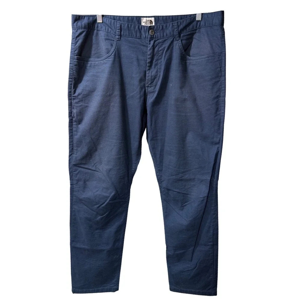 The North Face Mens Navy Blue Chino Pant Size 38 Regular Fit Casual Outdoor Work